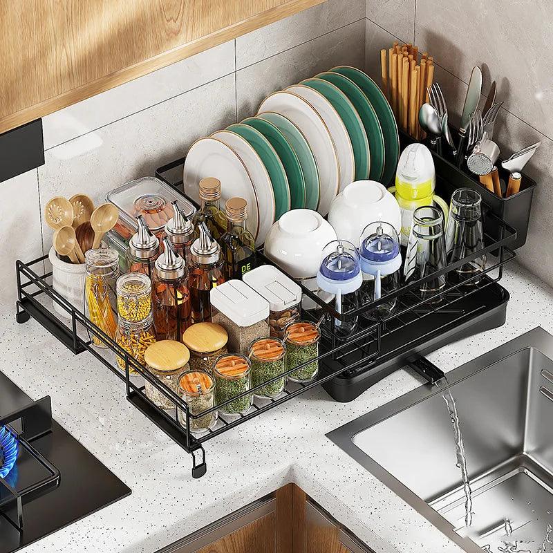 Stretchable Dish Drying Rack