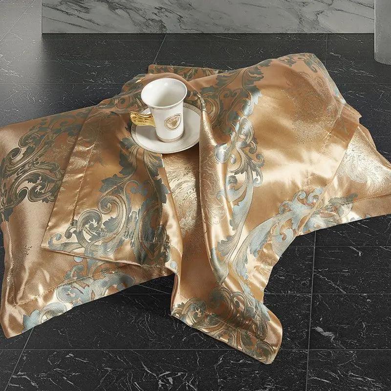 Satin Rayon Jacquard Duvet Cover