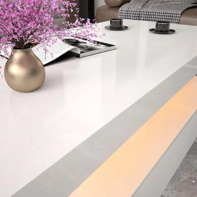 High Gloss Coffee Table with RGB LED Light