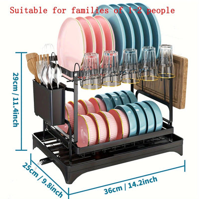 2-Tier Dish Drying Rack