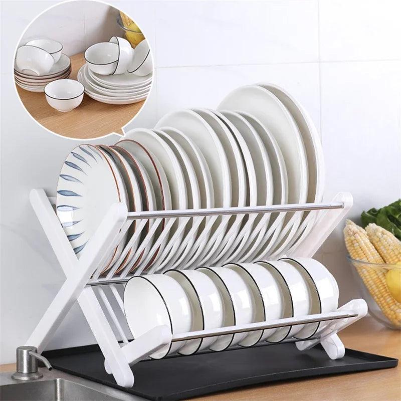 Double Layer Dish Drying Rack