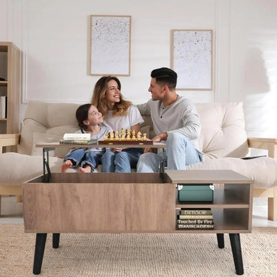 Lift Top Coffee Table with Hidden Compartment