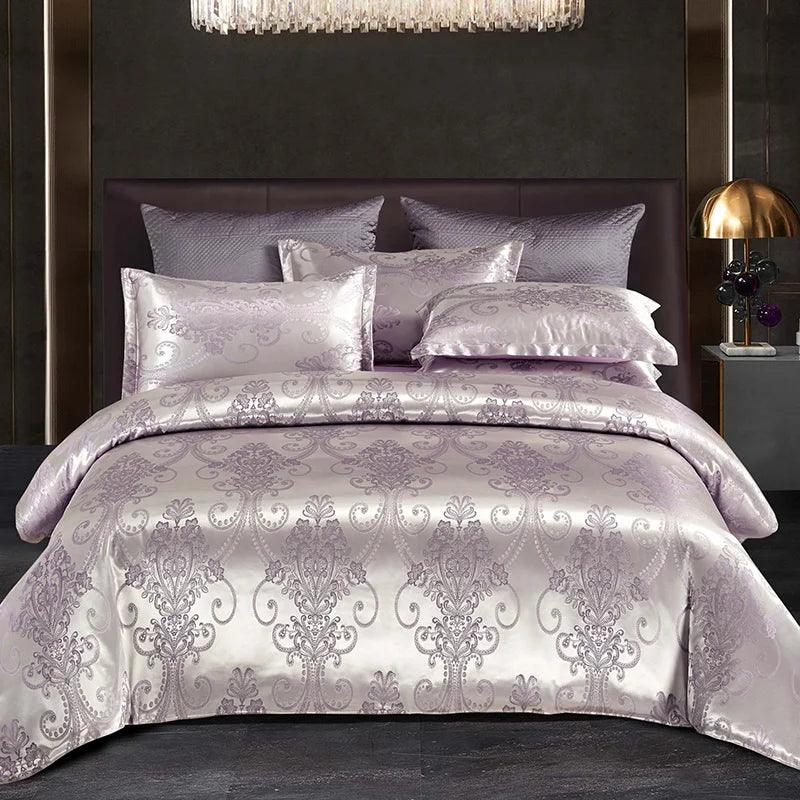 Satin Rayon Jacquard Duvet Cover