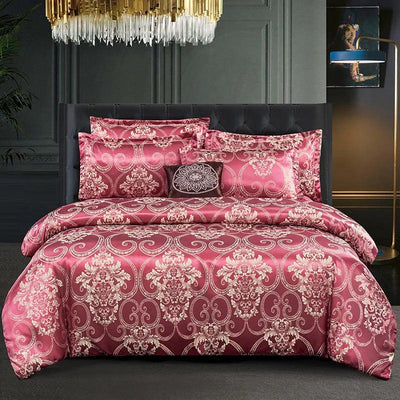 Satin Rayon Jacquard Duvet Cover