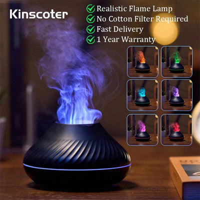 130ml USB Humidifier with Flame Light