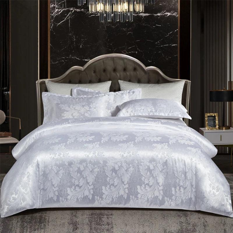 Satin Rayon Jacquard Duvet Cover