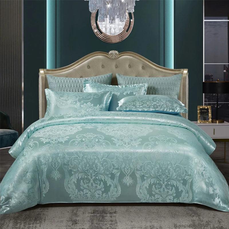 Satin Rayon Jacquard Duvet Cover