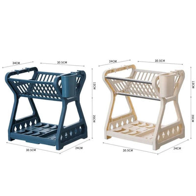 Double Layer Dish Drying Rack