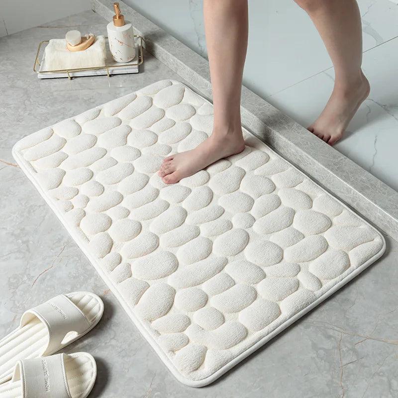 Cobblestone Embossed Bath Mat