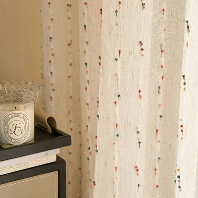 White Candy Vertical Yarn Curtain