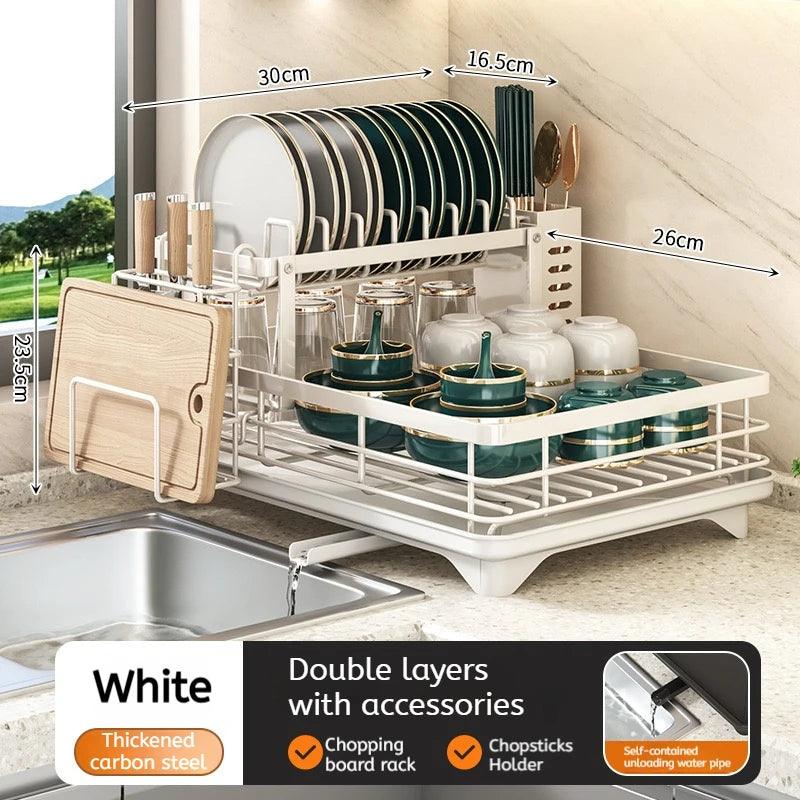 Adjustable Stainless Steel Dish Drying Rack