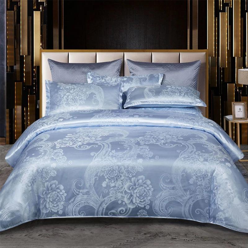 Satin Rayon Jacquard Duvet Cover