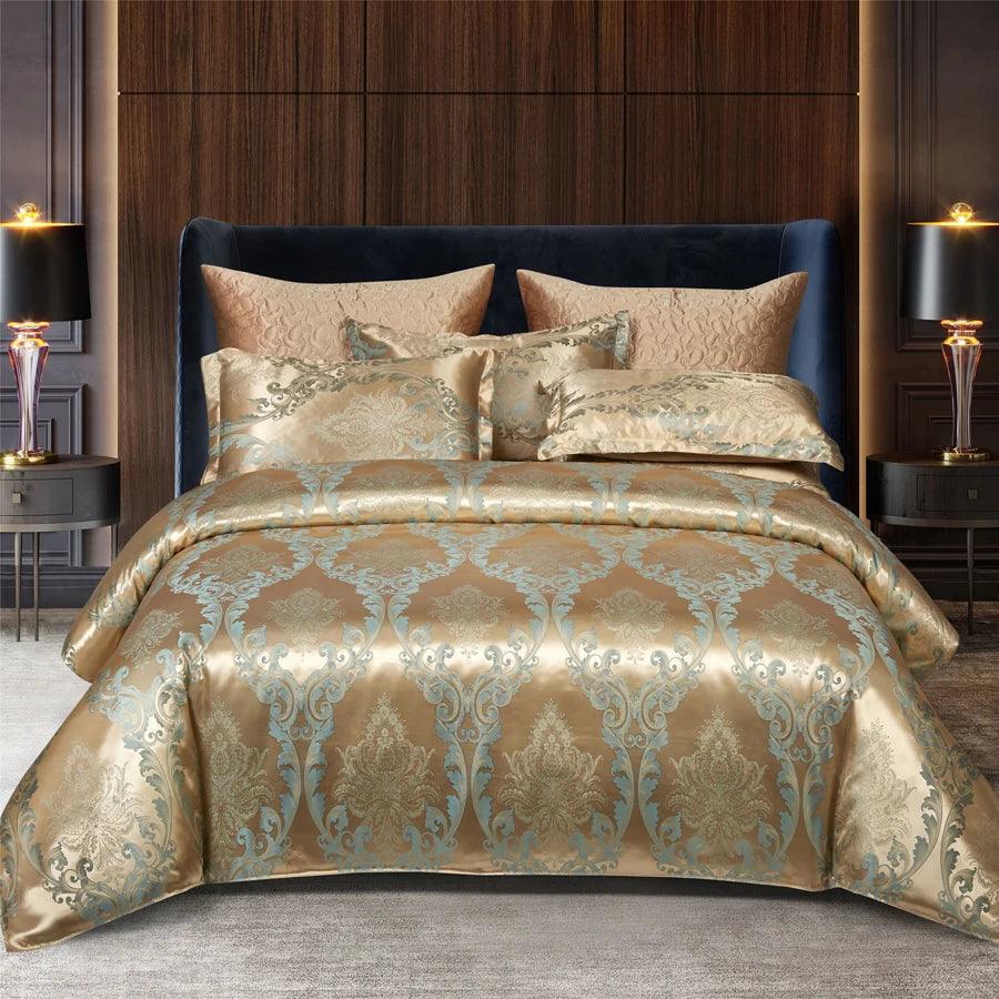 Satin Rayon Jacquard Duvet Cover