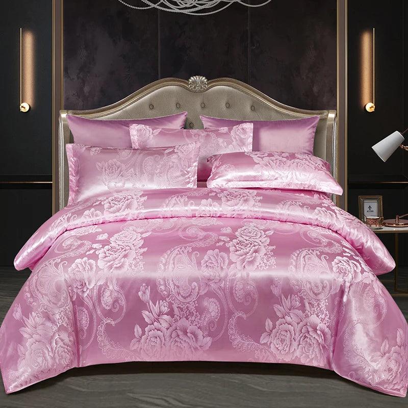 Satin Rayon Jacquard Duvet Cover