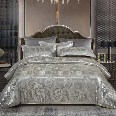 Satin Rayon Jacquard Duvet Cover