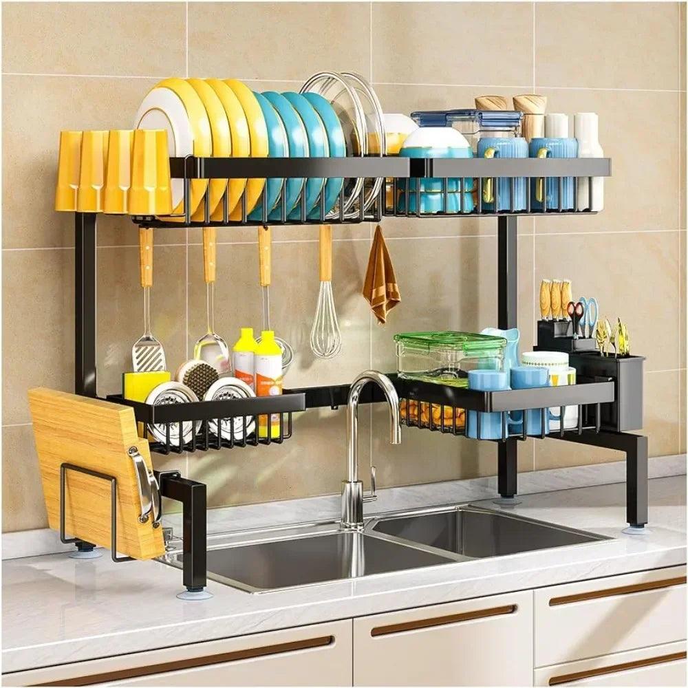 Adjustable Over Sink Dish Drying Rack