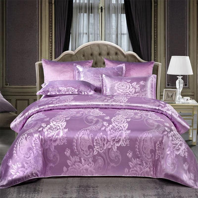 Satin Rayon Jacquard Duvet Cover