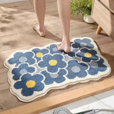 Add a Touch of Charm! Cute Flower Bathroom Rug