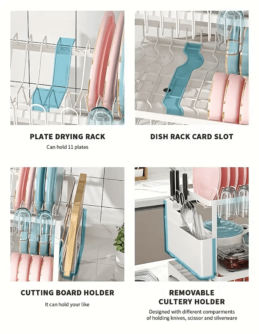 2-Tier Dish Drying Rack