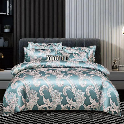 Satin Rayon Jacquard Duvet Cover