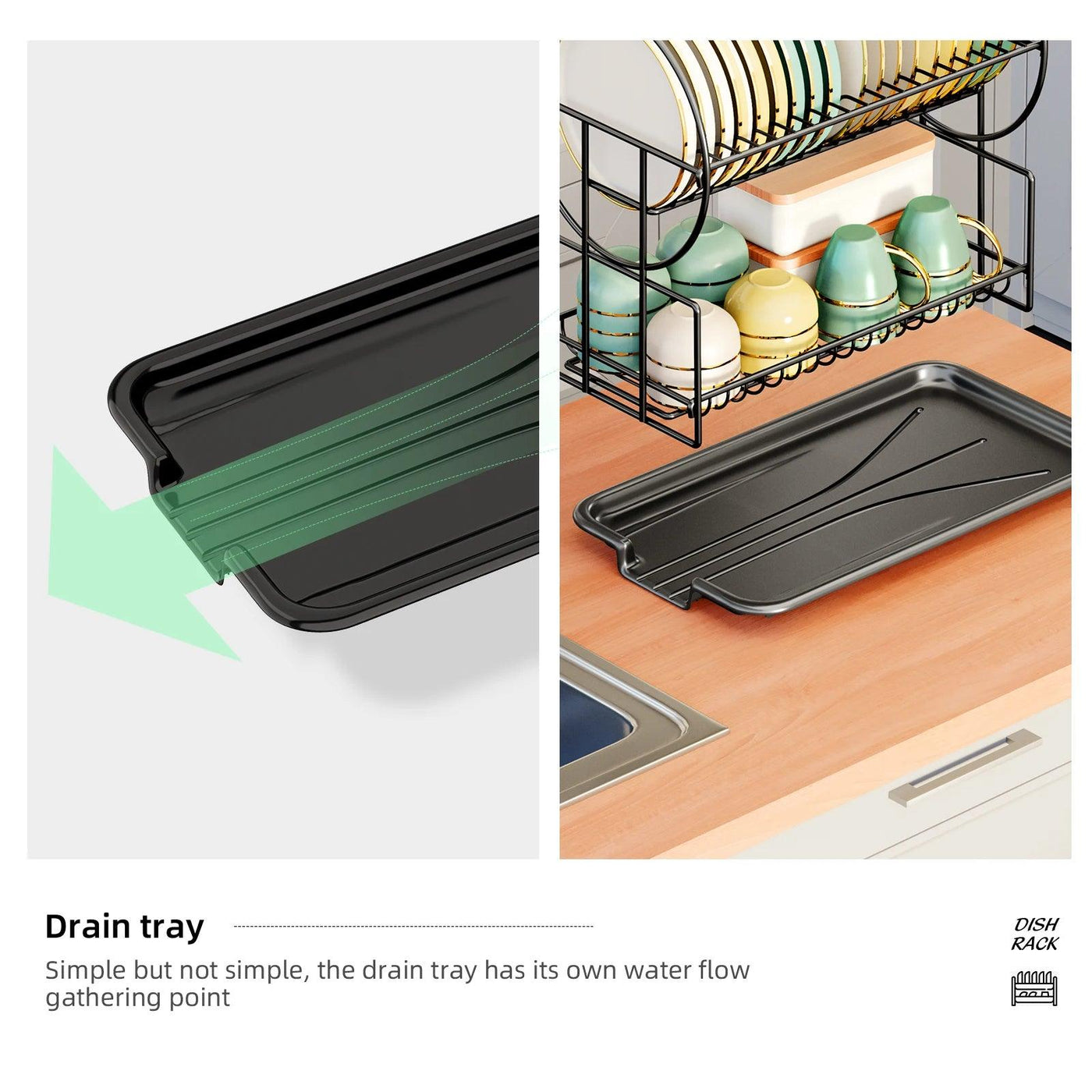 2-Tier Dish Drying Rack