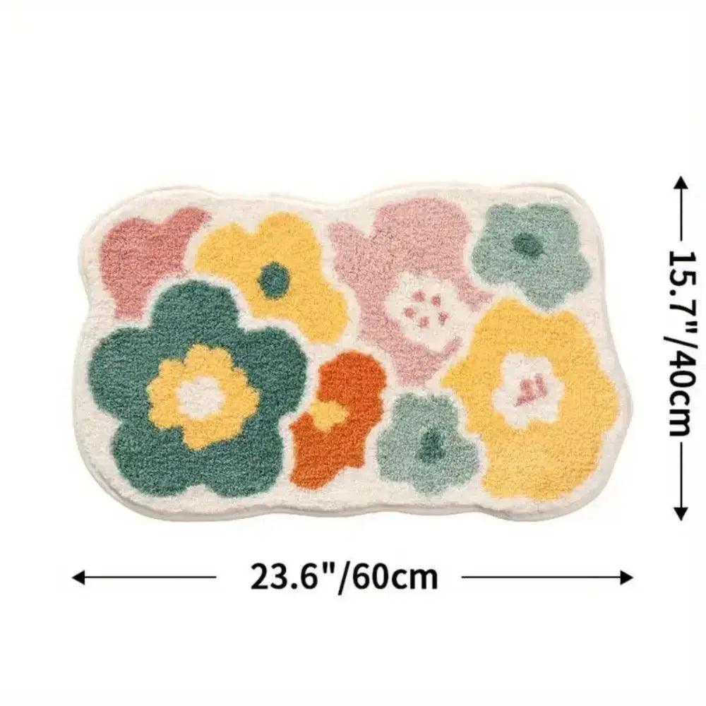 Add a Touch of Charm! Cute Flower Bathroom Rug