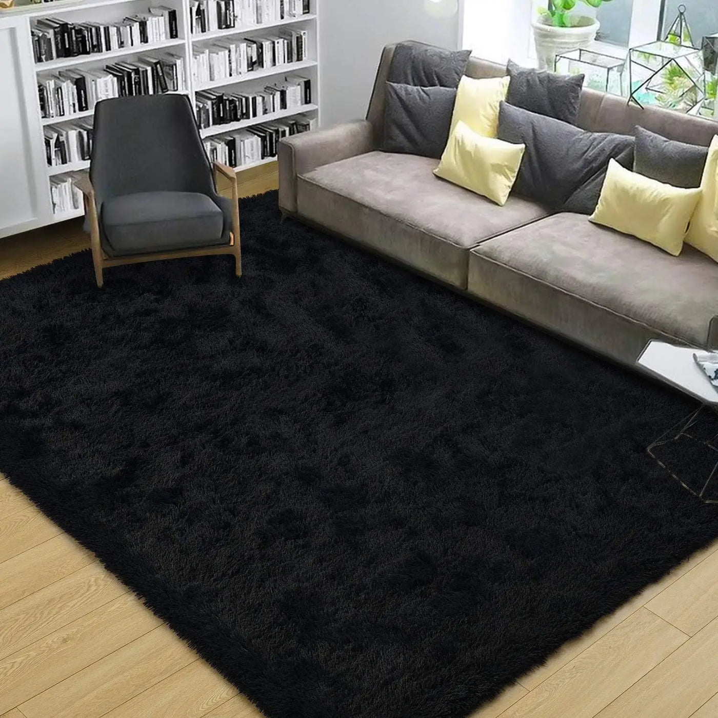 Black Plush Carpet