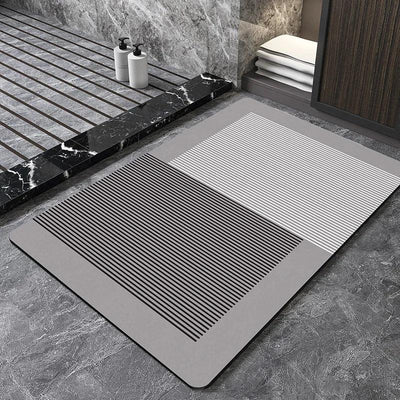 Nordic Geometric Diatomite Bath Mat