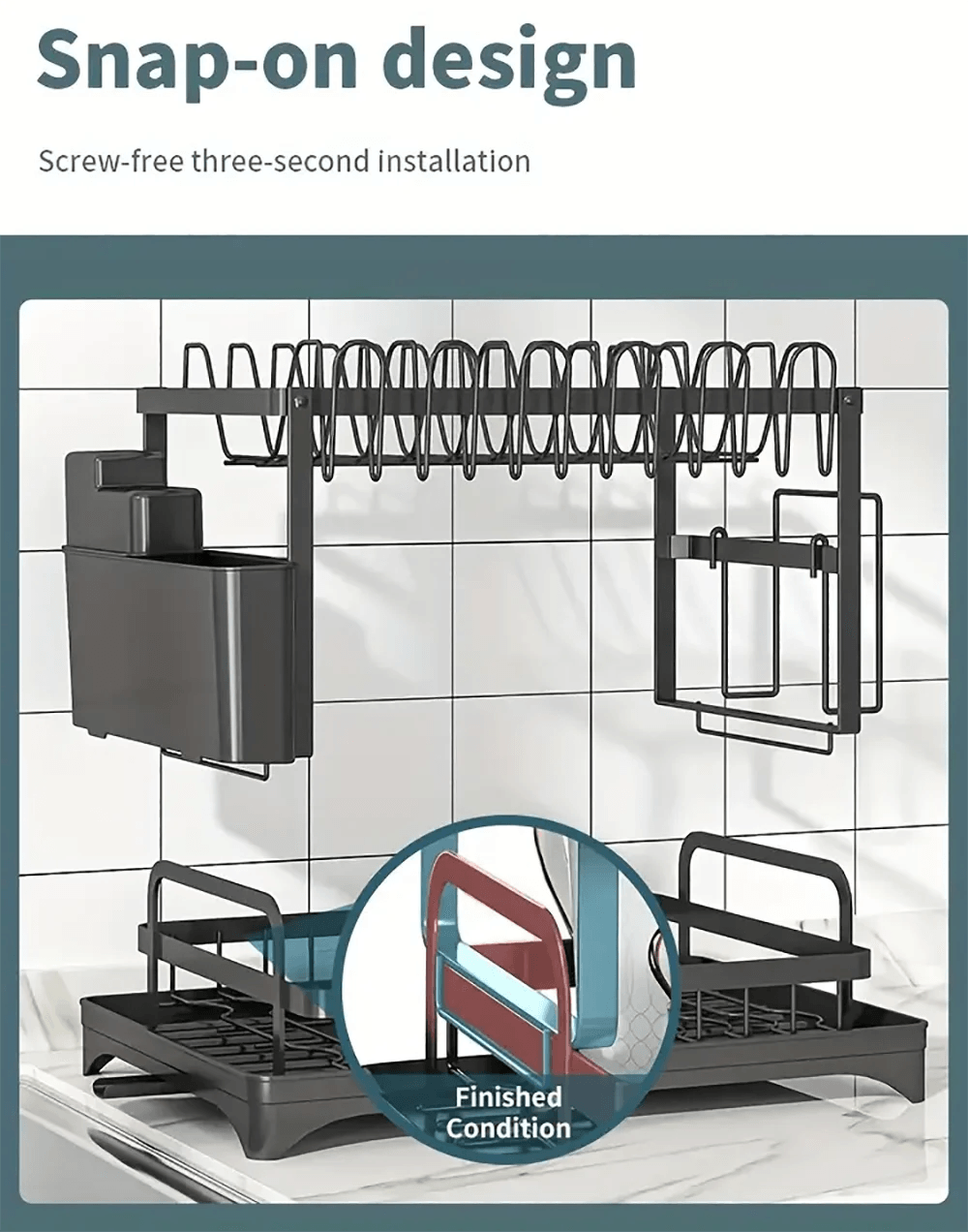 2-Tier Dish Drying Rack