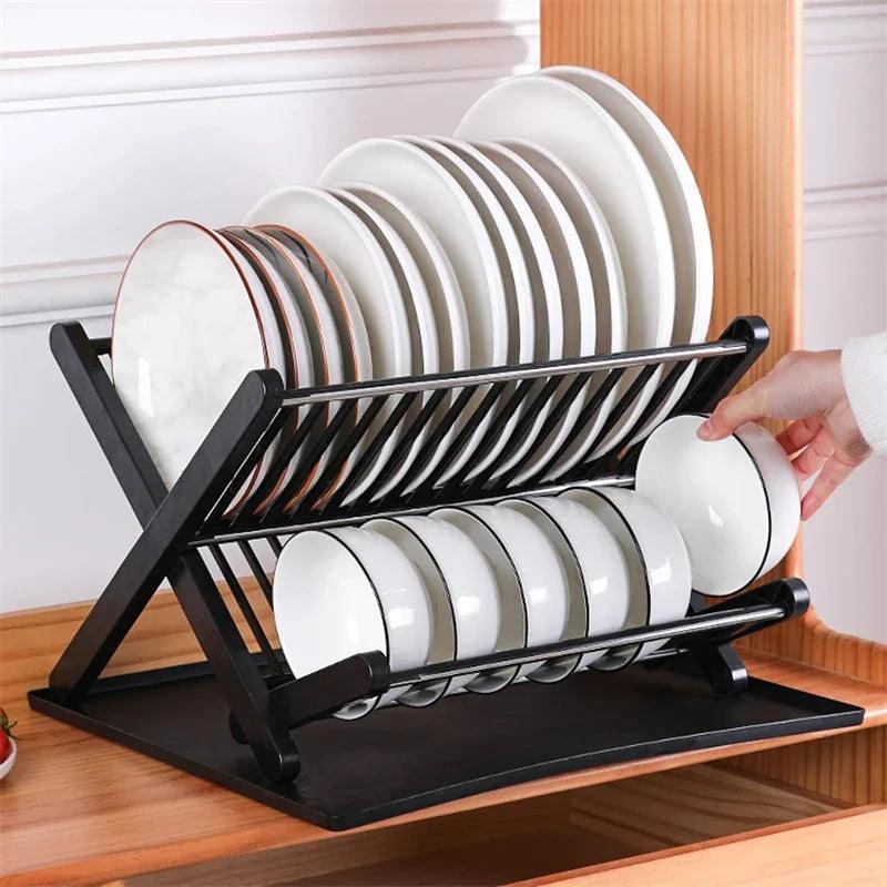 Double Layer Dish Drying Rack