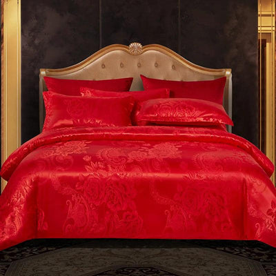 Satin Rayon Jacquard Duvet Cover