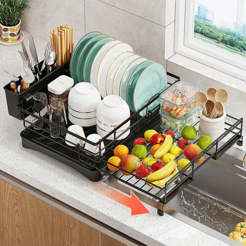 Stretchable Dish Drying Rack