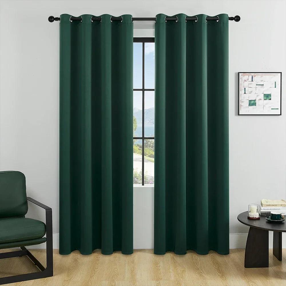 Solid Color Blackout Curtains