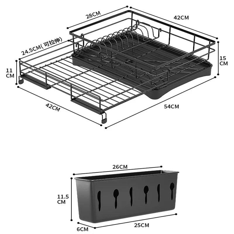 Stretchable Dish Drying Rack