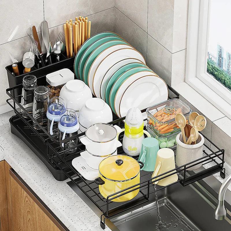 Stretchable Dish Drying Rack