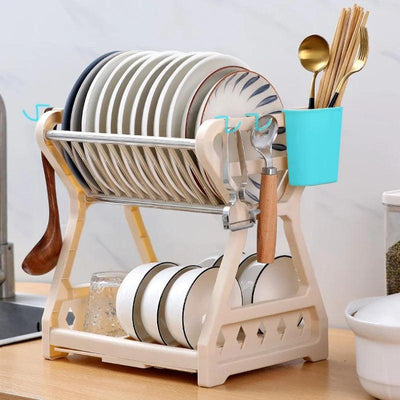 Double Layer Dish Drying Rack